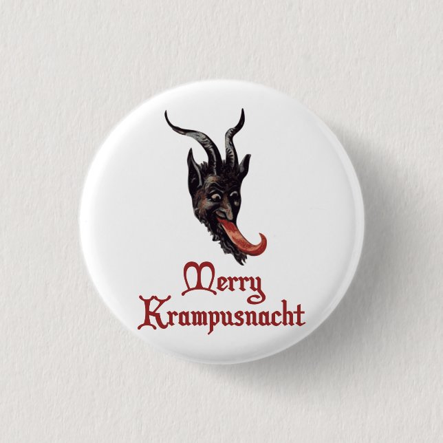 Merry Krampusnacht 3 Cm Round Badge (Front)