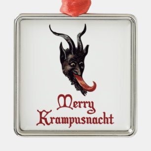 Merry Krampusnacht Metal Tree Decoration