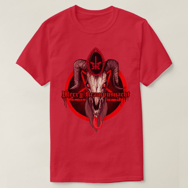 Merry Krampusnacht T-Shirt (Design Front)
