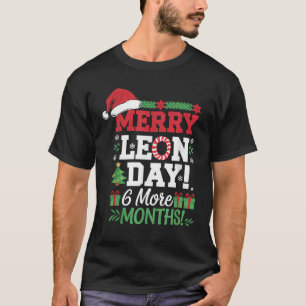 Merry Leon Day Noel Backwards Funny Christmas Coun T-Shirt