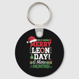 Merry Leon Day Noel Ckwards Funny Christmas Countd Key Ring