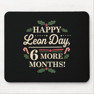 Merry Leon Day Noel Ckwards Funny Christmas Countd Mouse Mat