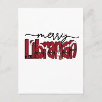 Merry Librarian Christmas Book Lover Library