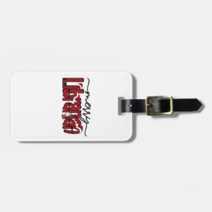 Merry Librarian Christmas Book Lover Library  Luggage Tag