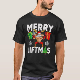 Merry Liftmas - Christmas Bodybuilder Gym Workout T-Shirt