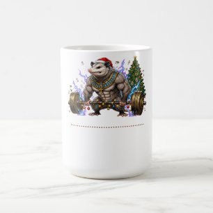 Merry Liftmas Opossum Gym Shi Coffee Mug