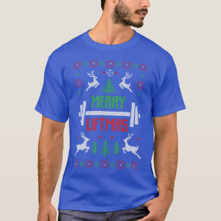Merry Liftmas Powerlifting Bodybuilding Christmas  T-Shirt