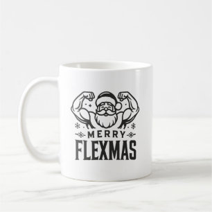Merry Liftmas Santa Christmas Gym Design Coffee Mug