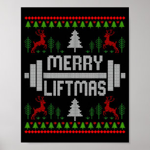 Merry Liftmas - Trainer Ugly Style Christmas Poster