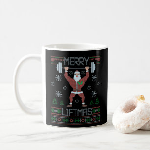 Merry Liftmas Ugly Christmas Gym Workout Coffee Mug