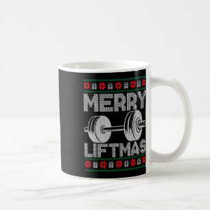Merry Liftmas Ugly Christmas Gym Workout Funny Fit Coffee Mug