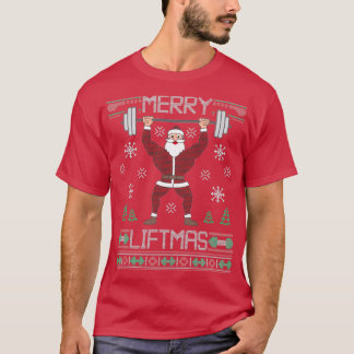 Merry Liftmas Ugly Christmas Sweater Workout Gift 