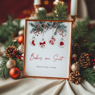 Merry Little Baby Shower Babies are Sweet Poster