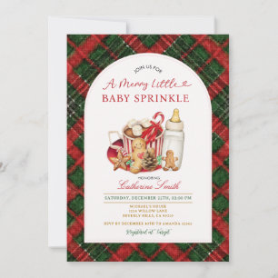 Merry little baby shower Milk Bottle marshmallow Invitation