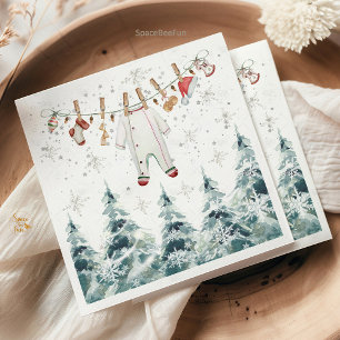 Merry Little Baby Shower  Napkin