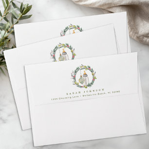 Merry Little Baby Shower Personalized Envelopes