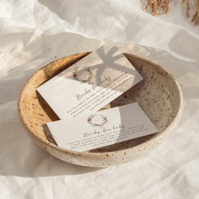 Merry Little Baby Shower Red Bow Bouquet Enclosure (Creator Uploaded)