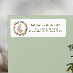 Merry Little Baby Shower Return Address Labels
