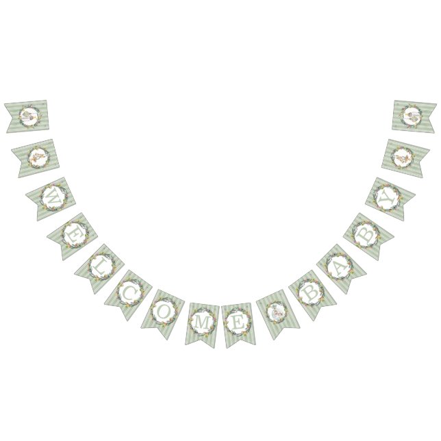 Merry Little Baby Shower “Welcome Baby” Banner (All)