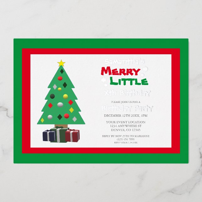 Merry Little Birthday (Front)