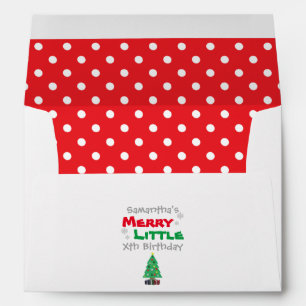 Merry Little Birthday Envelope