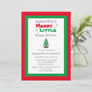 Merry Little Bridal Shower Invitation