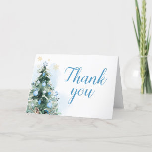 Merry Little Bundle of Joy Baby Shower  Thank You Card