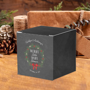 Merry Little Christmas Baby Shower Favour Box