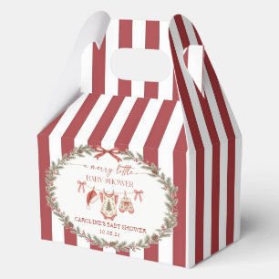 Merry Little Christmas Baby Shower Favour Boxes