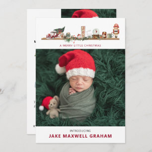 Merry Little Christmas   Birth Announcement
