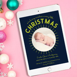 Merry Little Christmas Birth Announcement