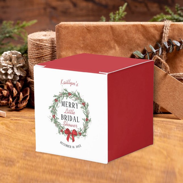 Merry Little Christmas Bridal Shower Favour Box (Creator Uploaded)
