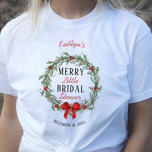 Merry Little Christmas Bridal Shower T-Shirt