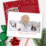 Merry Little Christmas Chic Festive Flower 2 Photo Holiday Card<br><div class="desc">Designed by fat*fa*tin. Easy to customise with your own text,  photo or image. For custom requests,  please contact fat*fa*tin directly. Custom charges apply.

www.zazzle.com/fat_fa_tin
www.zazzle.com/color_therapy
www.zazzle.com/fatfatin_blue_knot
www.zazzle.com/fatfatin_red_knot
www.zazzle.com/fatfatin_mini_me
www.zazzle.com/fatfatin_box
www.zazzle.com/fatfatin_design
www.zazzle.com/fatfatin_ink</div>