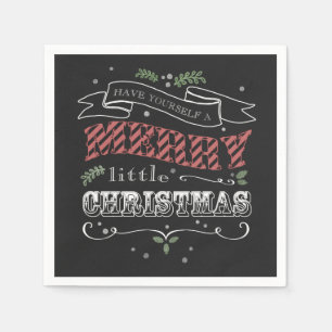 Merry Little Christmas Cocktail Napkins