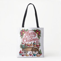 Merry Little Christmas Cupcake Cart Holiday Baking