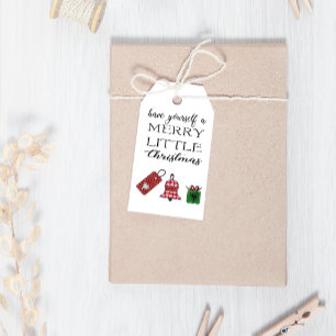 Merry Little Christmas Cute Festive Christmas Gift Tags