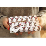 Merry Little Christmas Donkey Wrapping Paper Sheet<br><div class="desc">Wrap your gifts in charming holiday cheer with our "Merry Little Christmas Donkey" Allover Wrapping Paper! This festive design features a continuous, repeating pattern of our adorable watercolor donkey, joyfully adorned with a Santa hat. The allover print creates a cohesive and delightful look for all your presents, making them stand...</div>