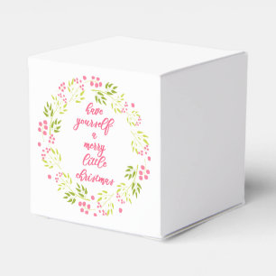 Merry little Christmas - Flower Wreath Favour Box