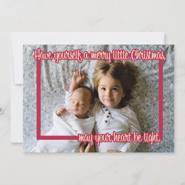 Merry Little Christmas Frame Card (Front)