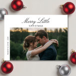 Merry Little Christmas Fun Couple Card<br><div class="desc">Share laughter and cheer with this playful “Merry Little Christmas” couple card.</div>