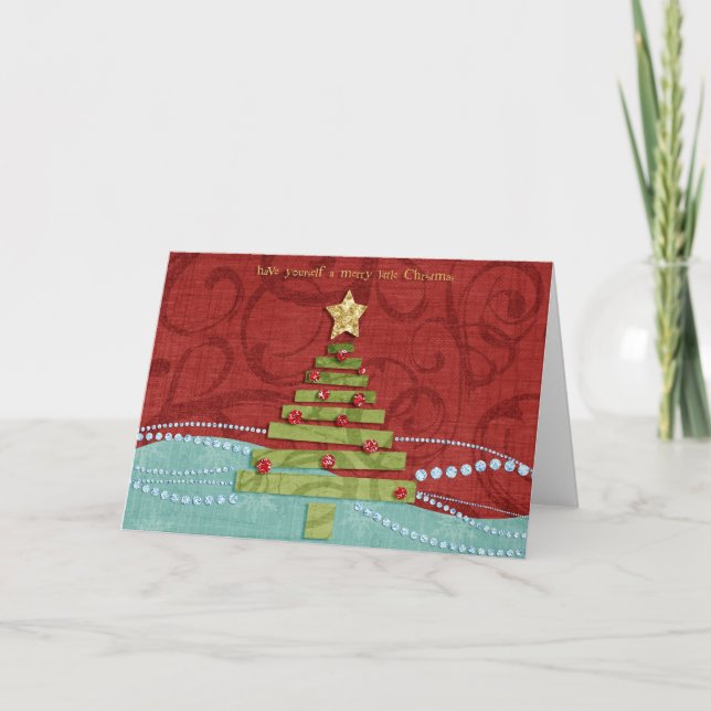 Merry Little Christmas Greeting Card (Front)
