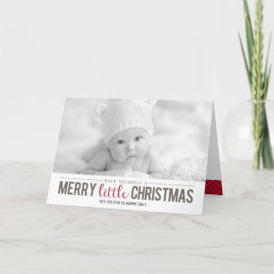 Merry Little Christmas Holiday Photo Card