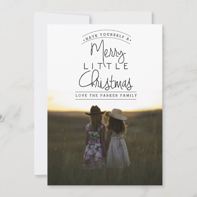 Merry Little Christmas | Holiday Photo Card (Front)