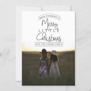 Merry Little Christmas Holiday Photo Card
