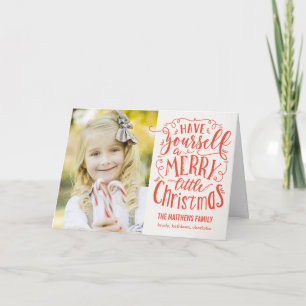 Merry Little Christmas Holiday Photo Cards
