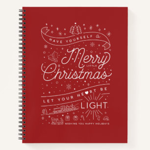 Merry Little Christmas Notebook College-Ruled