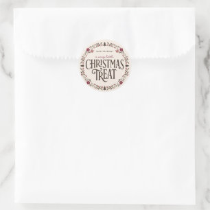 Merry Little Christmas Party Classic Round Sticker