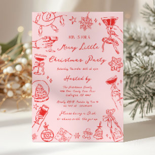 Merry Little Christmas Party Invitation