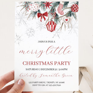 Merry Little Christmas Party Invitation